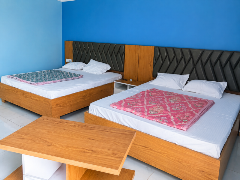 4-Bed Semi-Deluxe Family Room at Pong View Hotel Dehra
